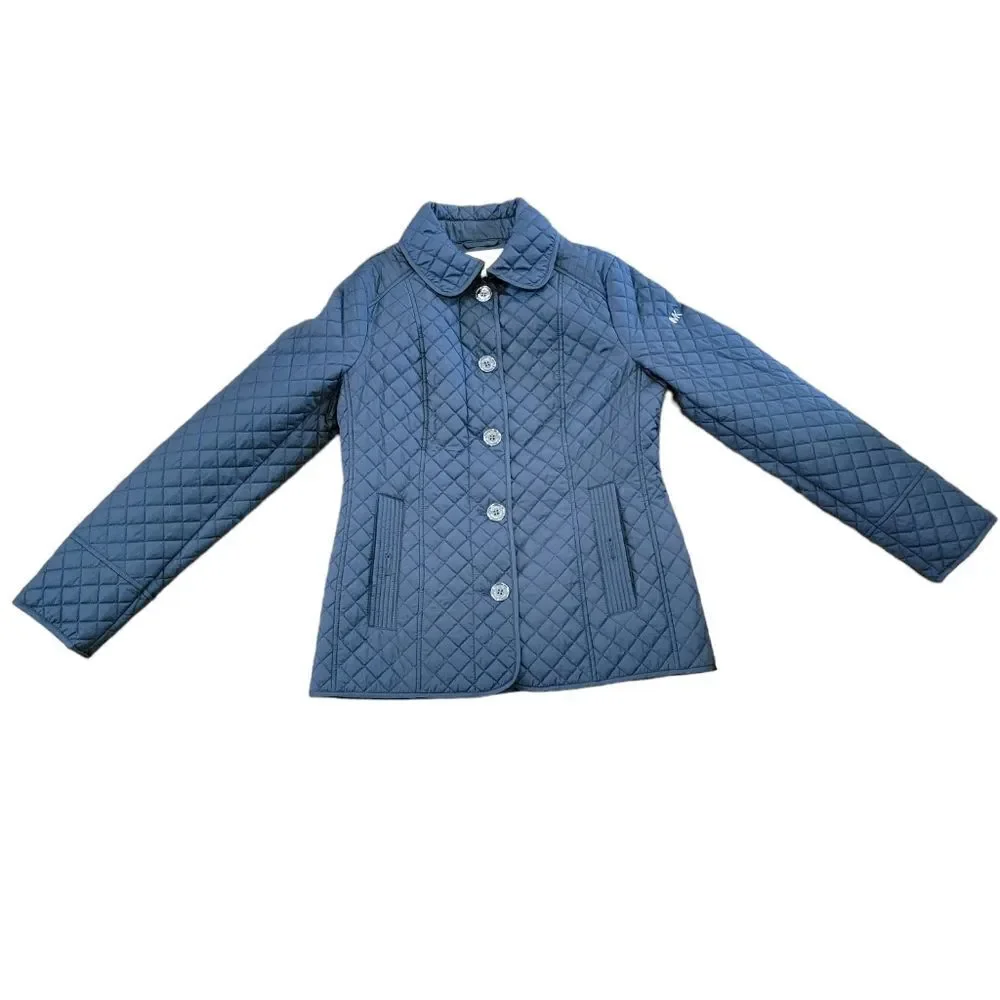 MK Quilted Navy Jacket - Picture 4 of 4